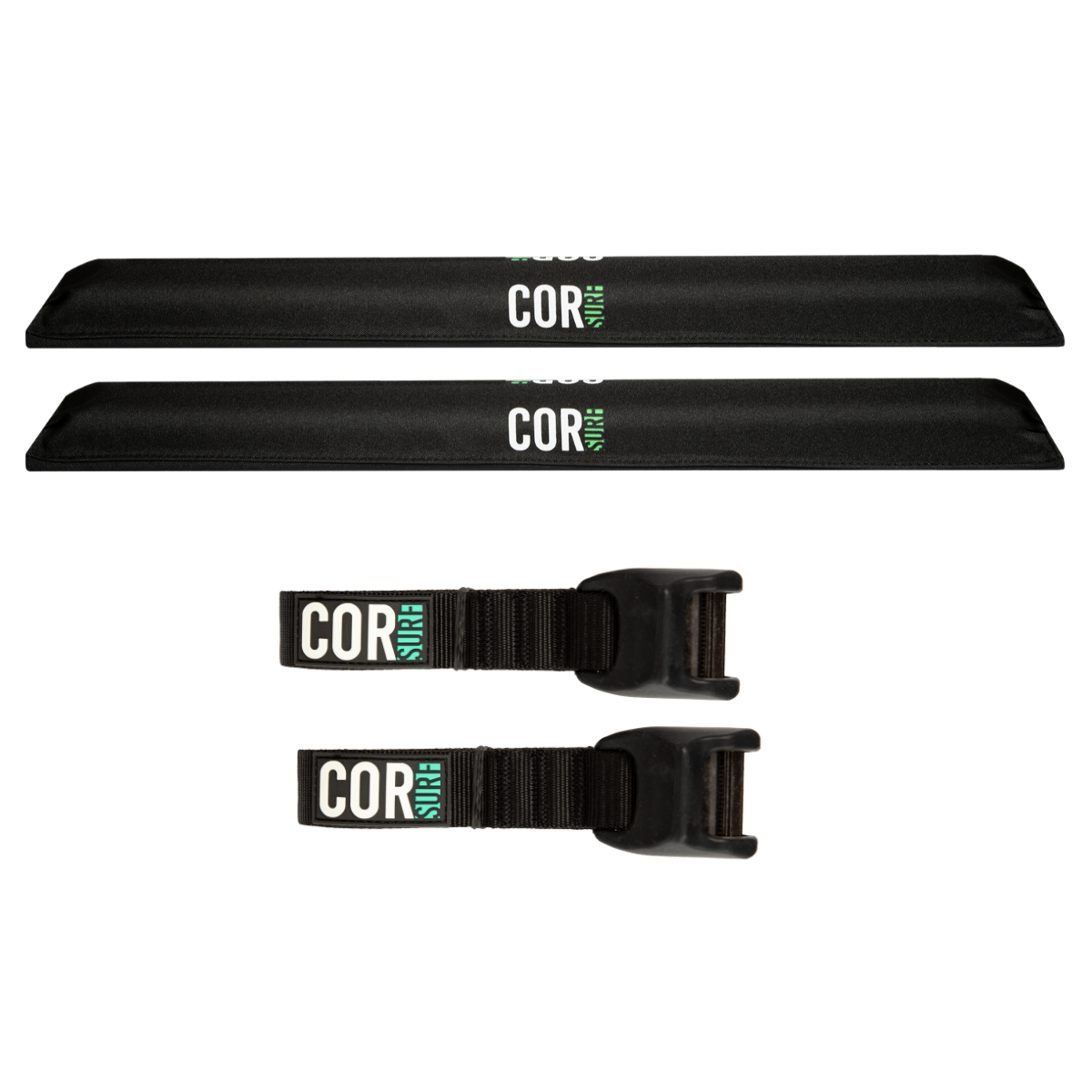 COR Surf roof rack pad and tie-down set for narrow flat bars