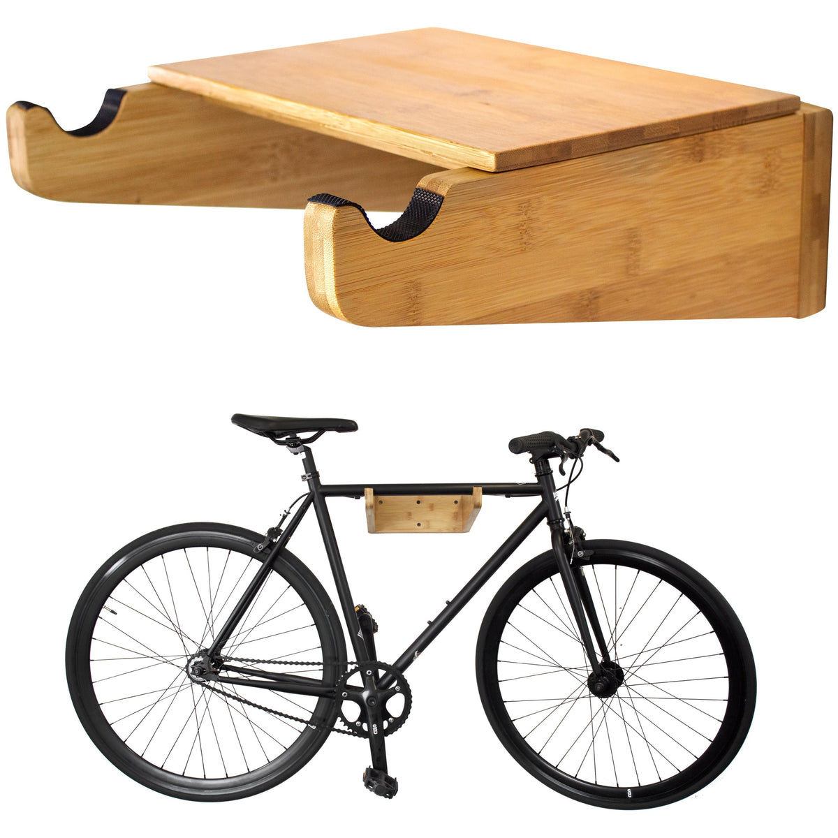 Bike wall mounting product photo