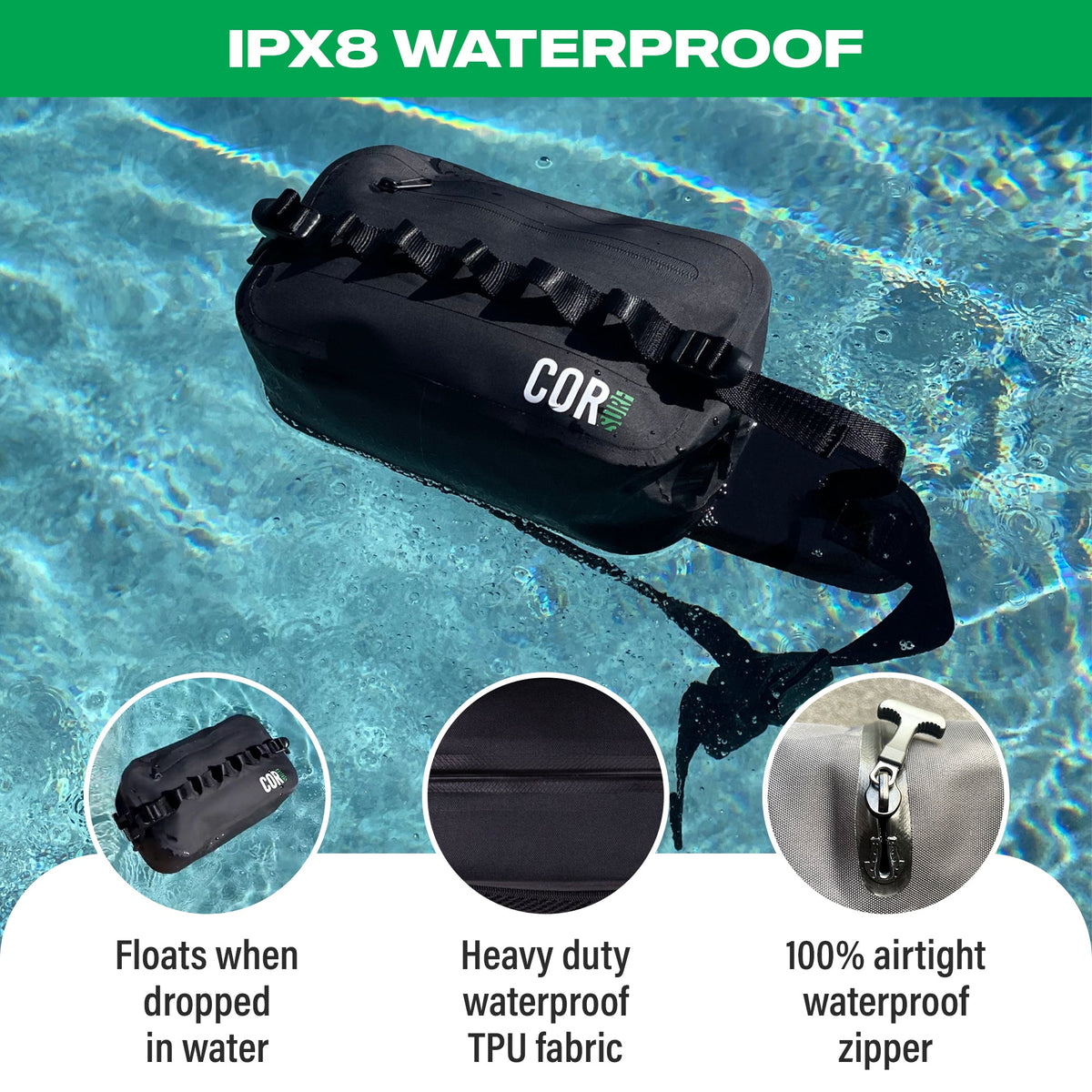 COR Surf Waterproof Waist Pack — 2.5L, product image 4