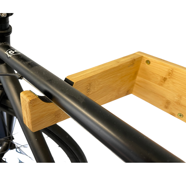 COR Surf Bamboo Bike Wall Mount with Removable Shelf, product image 2