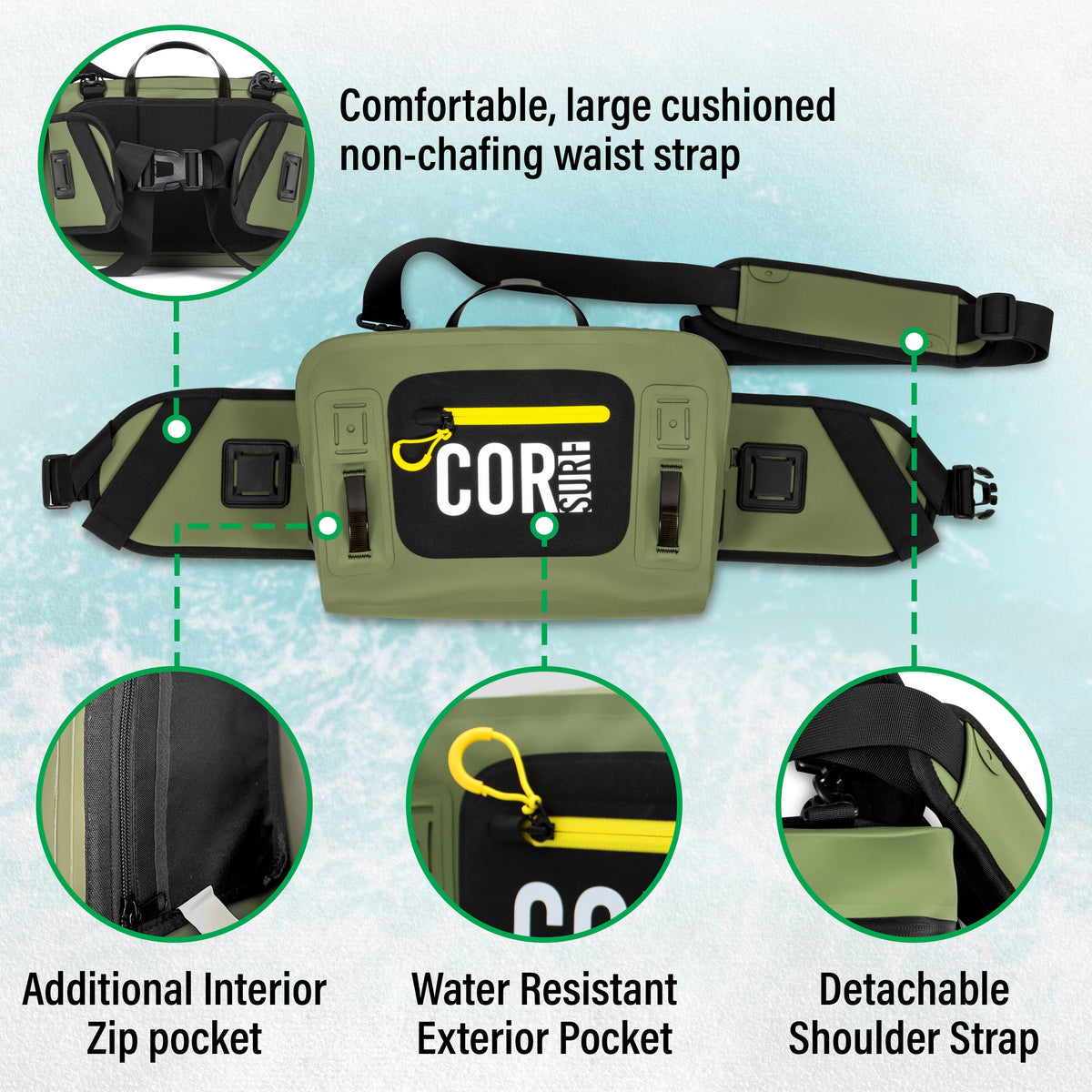 COR Surf Molokai Waterproof Lumbar Pack — 8L, product image 4
