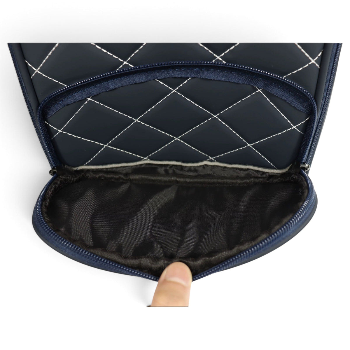 Logie Joe's Premium Golf Shoe Bag — Navy/White, product image 3