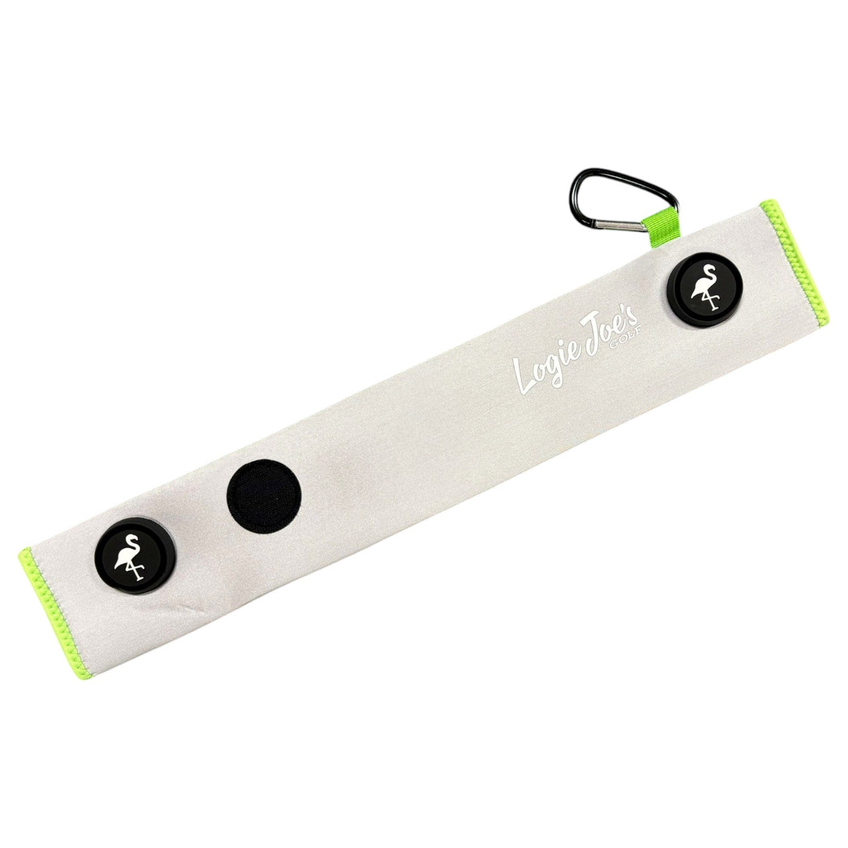Silver/Lime Magnetic Golf Cart Strap Sleeve, product image 1