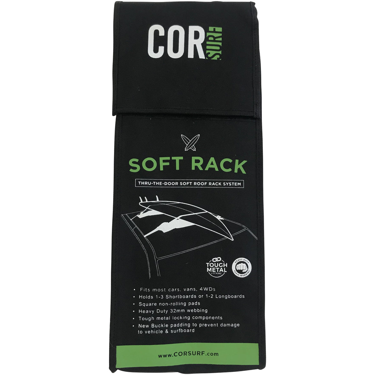 COR Surf Universal Soft Car Roof Racks, product image 6