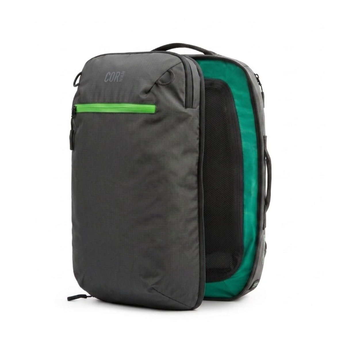 COR Surf Island Hopper 2.0 Matte Black Travel Backpack — 28L or 34L, product image 1