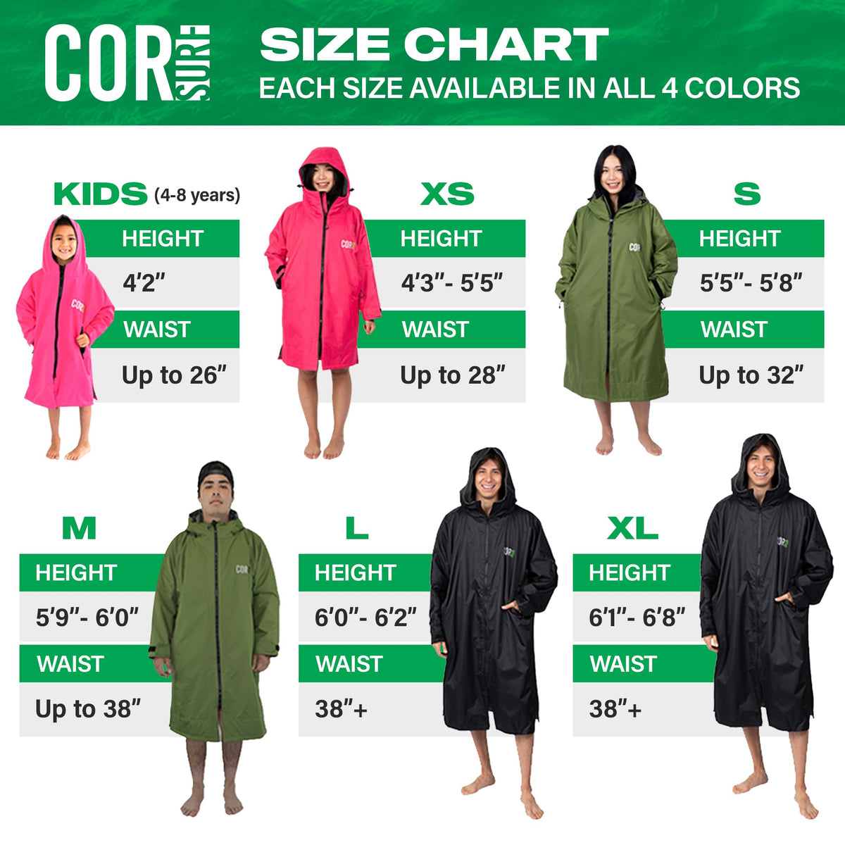 COR Surf Kids Swim Parka — Ages 4–8, product image 4