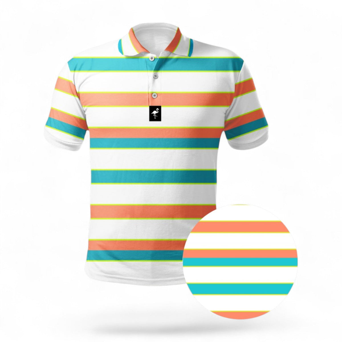 Logie Joe's Men's Beach Boardwalk Performance Golf Polo, product image 1
