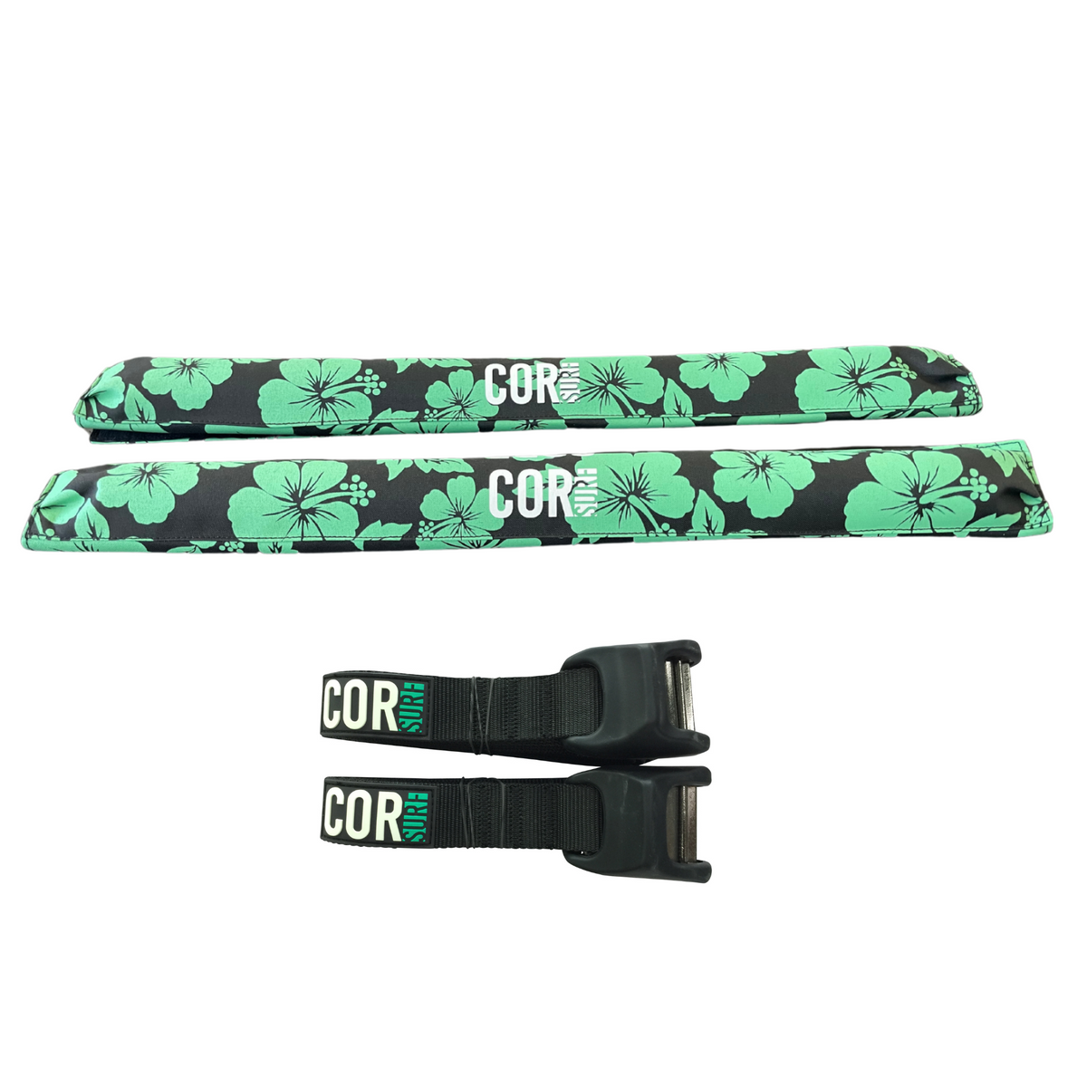COR Surf Aero Roof Rack Pads with Tie Downs — Narrow Flat Bars, product image 3