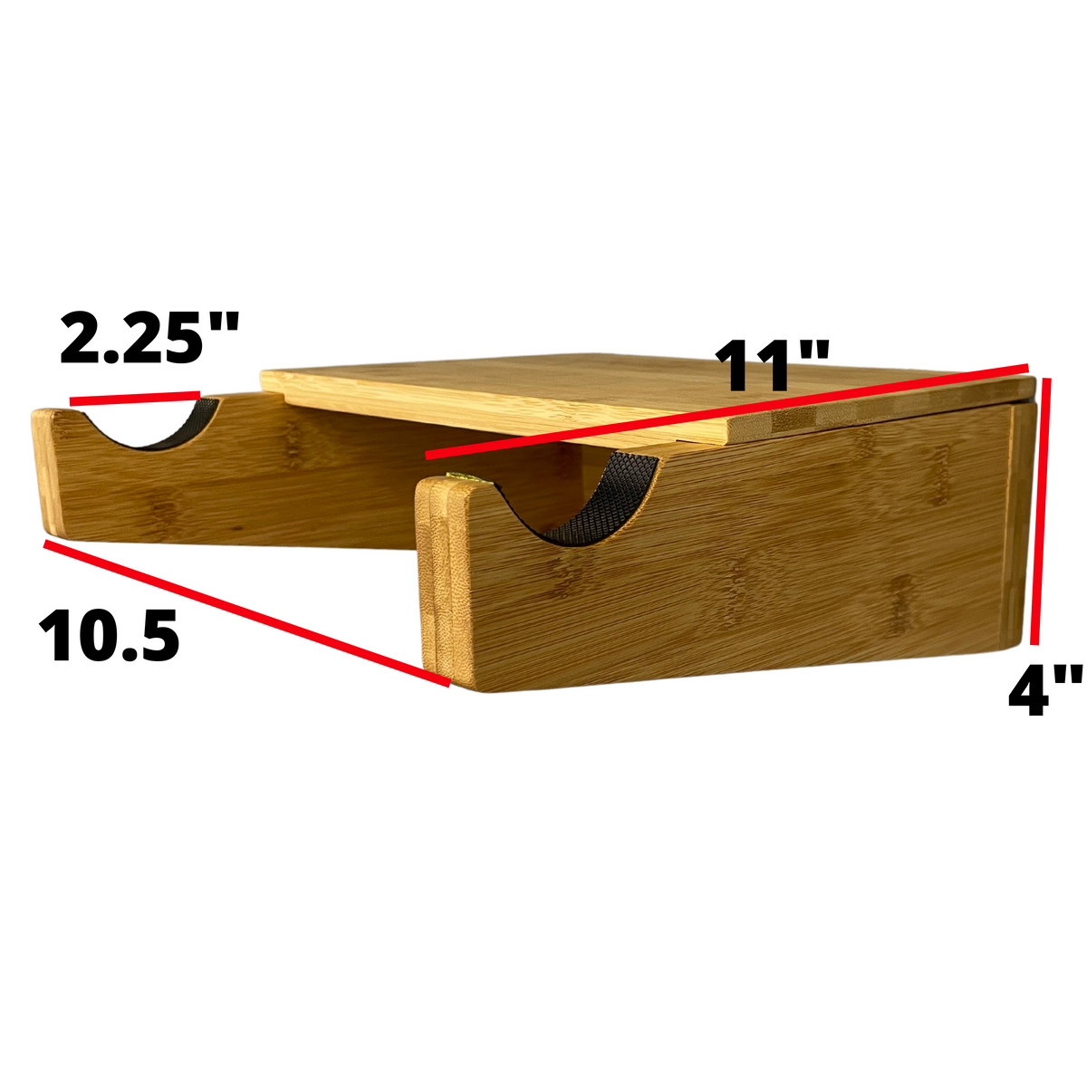 COR Surf Bamboo Bike Wall Mount with Removable Shelf, product image 4