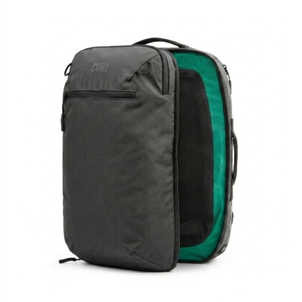 COR Surf Island Hopper 2.0 Matte Black Travel Backpack — 28L or 34L, product image 9