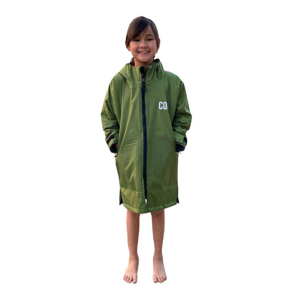 COR Surf Waterproof Swim Parka — Green, product image 12