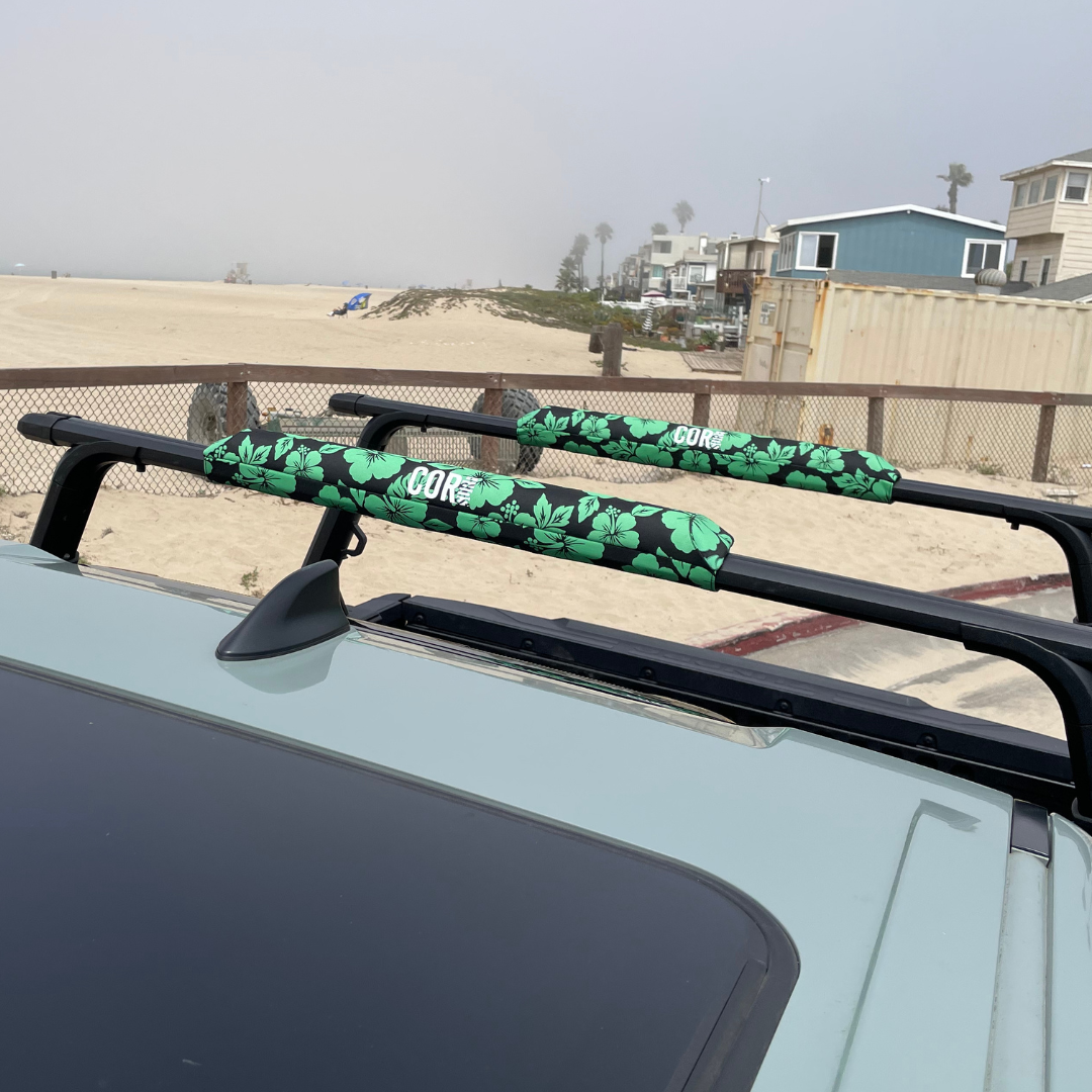 COR Surf Aero Roof Rack Pads with Tie Downs — Narrow Flat Bars, product image 5