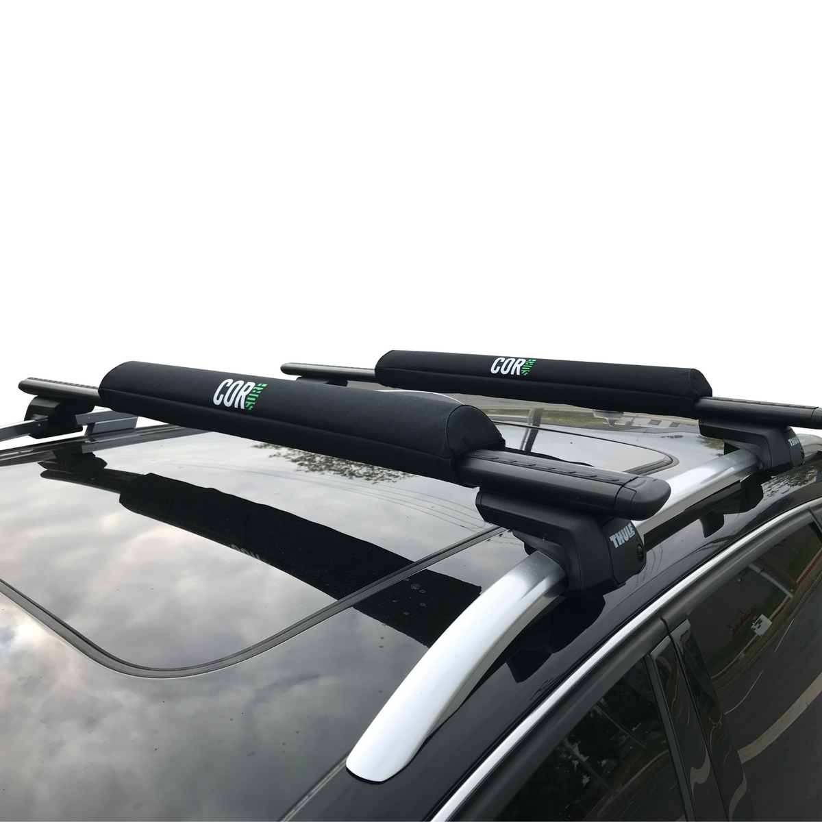 COR Surf Aero Roof Rack Pads with Tie Downs — Wide Aero Bars, product image 2