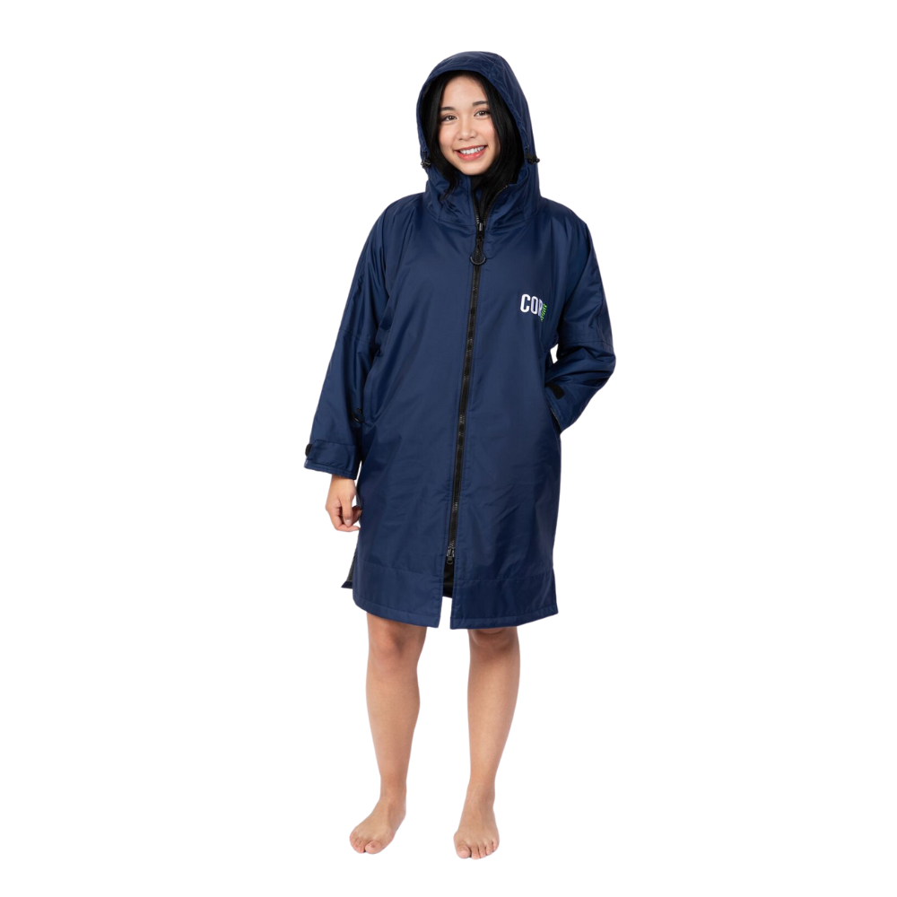 COR Surf Waterproof Swim Parka — Navy Blue, product image 1