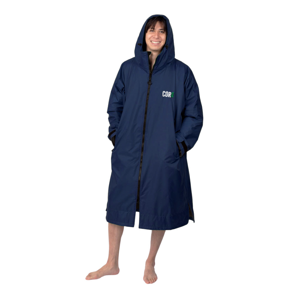 COR Surf Waterproof Swim Parka — Navy Blue, product image 10