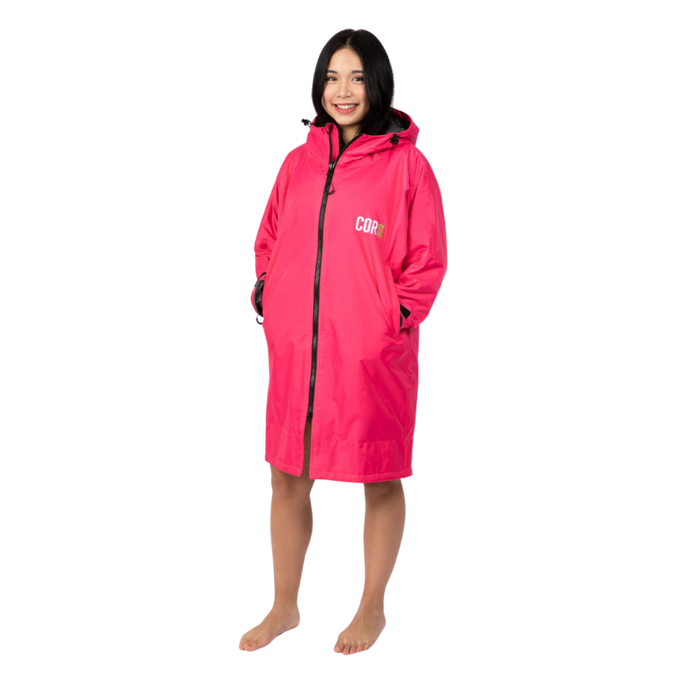 COR Surf Waterproof Swim Parka — Pink, product image 1