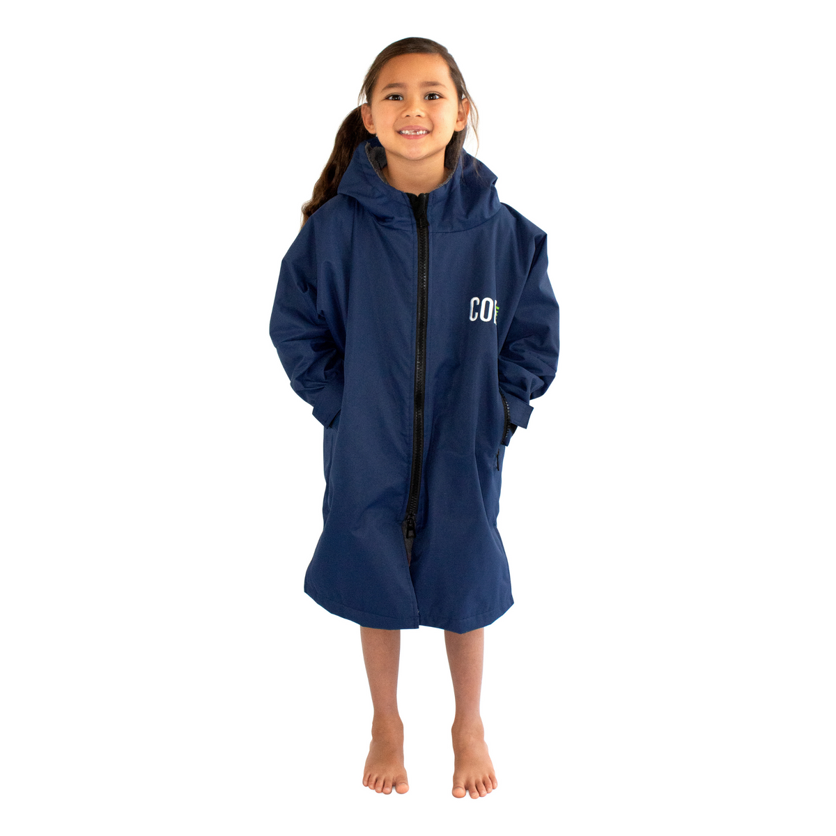 COR Surf Waterproof Swim Parka — Navy Blue, product image 8