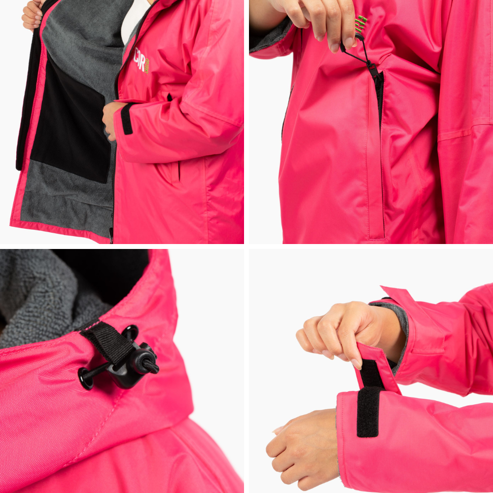 COR Surf Waterproof Swim Parka — Black, product image 5