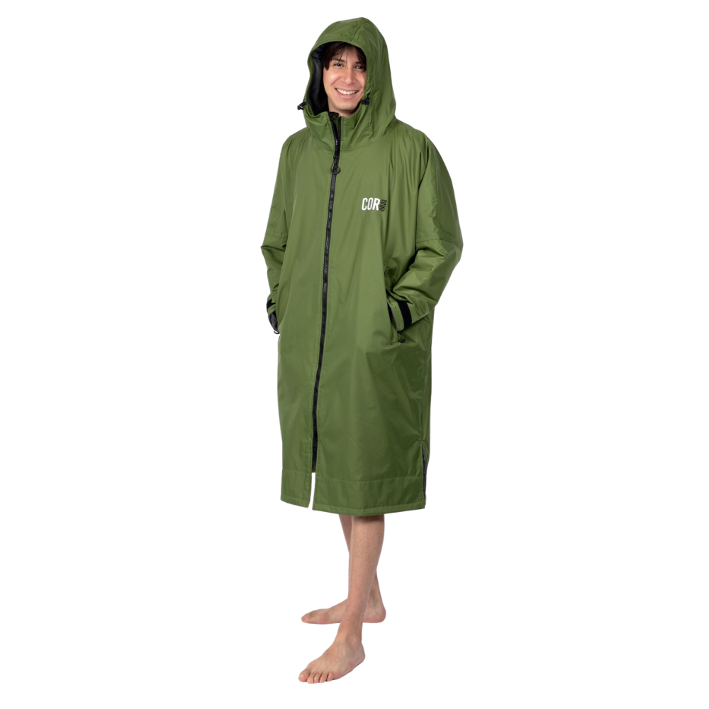 COR Surf Waterproof Swim Parka — Green, product image 10