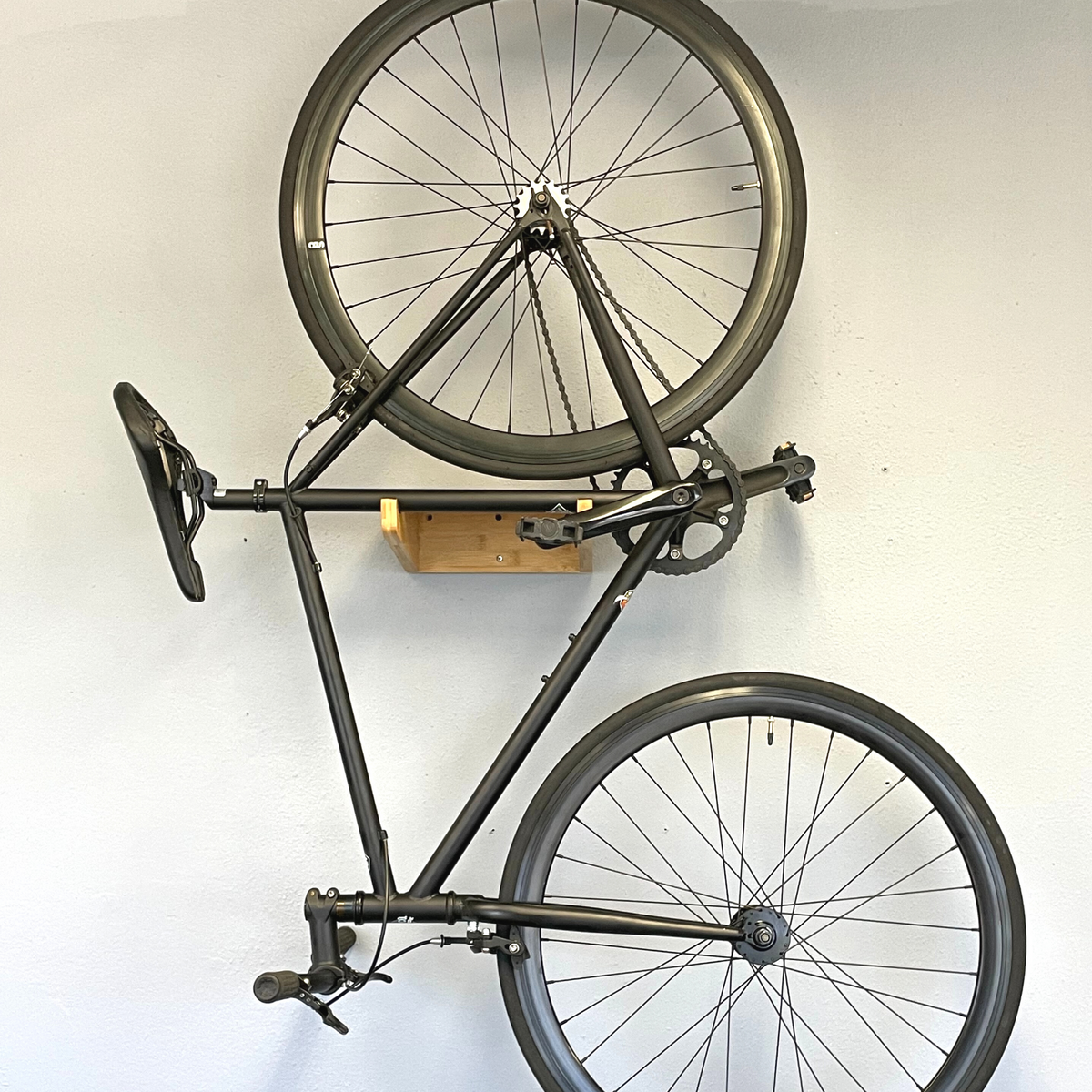 COR Surf Bamboo Bike Wall Mount with Removable Shelf, product image 5
